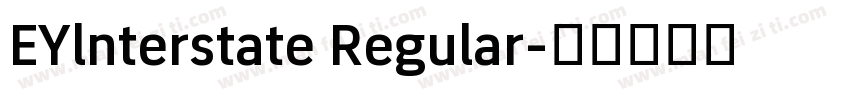 EYlnterstate Regular字体转换